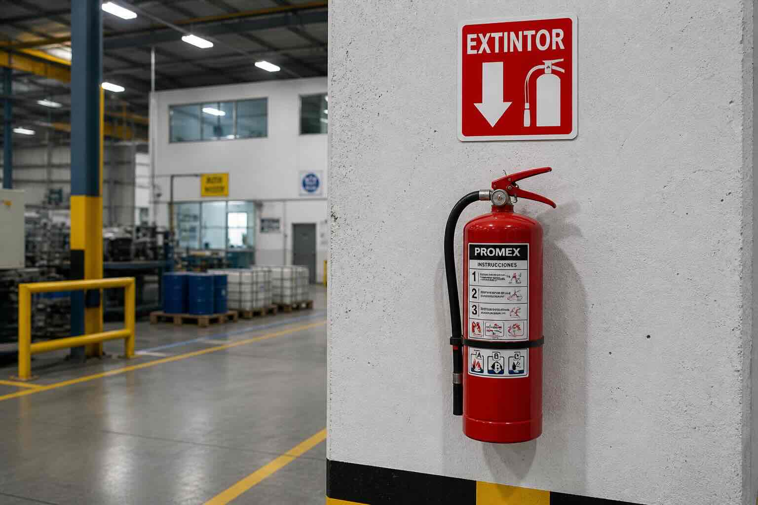 Señalización de extintores y equipo contra incendio